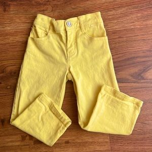 Gymboree Yellow Jeans w/ elastic waist Size 6